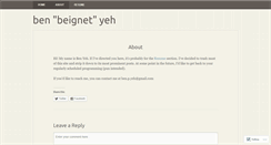 Desktop Screenshot of benpyeh.com