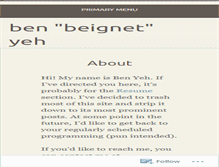 Tablet Screenshot of benpyeh.com